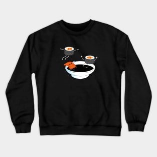 Sushi bath in soya sauce Crewneck Sweatshirt